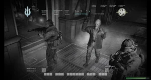 Zakhaev personally leading the assault on a Russian nuclear launch facility.