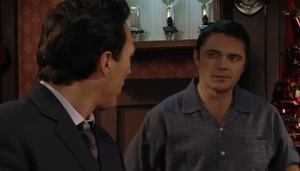 Trevor Morgan chatting with Billy's gangster boss Steve Owen.