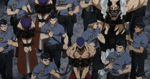 Flect Turn getting arrested.