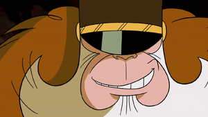 Modula's evil grin.