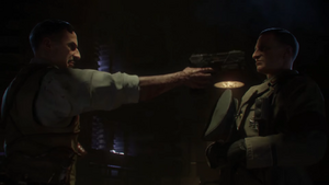 Ultimis Richtofen moments before his death by his Primis counterpart.