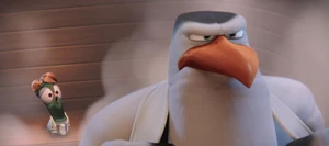 Hunter with Pigeon Toady.