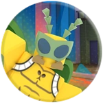 Cicada on the badge icon of Mission 1, "Bank Heist Bust".