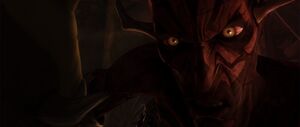 Darth Maul broken stating he must have revenge.