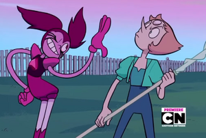 Spinel harassing Pearl