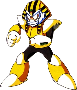 Pharaoh Man's artwork of Mega Man 4.