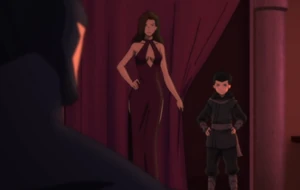 Talia reveals that she is the mother of Batman's child Damian.