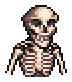 Skeleton of a goblin's portrait view.