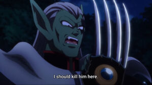 Hadlar attempting to kill Popp.