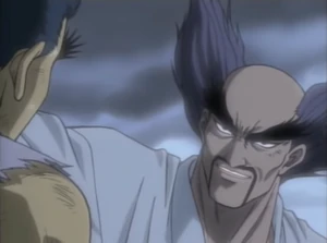 HeihachiMishimaAnime1.png (877 KB) Heihachi making son to prove his strength.