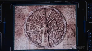 Incan mythological carvings of Izel.