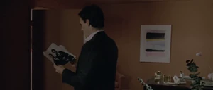 Keller with photocopies of Brenner's picture