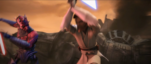 Maul parried a blow that would have killed his brother.