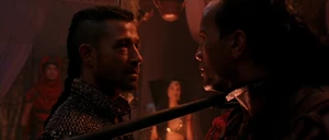 Memnon and his men having captured Mathayus.