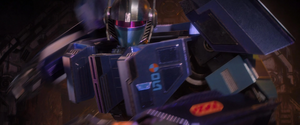 Darkwing angrily about to punch Orion Pax.