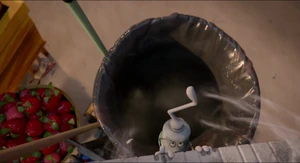 Douche gets swept away and thrown in the garbage