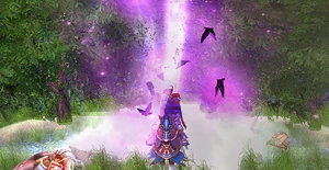 Freyda's scream and the power of Elrath kill Laszlo.