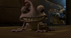 (Waternoose: GET UP! There can't be any witnesses!) "There won't be!"-Randall darkly promising Waternoose after Sulley overpowered him with a strong punch to knock him out.