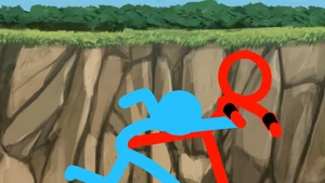 The Dark Lord vs. Blue.