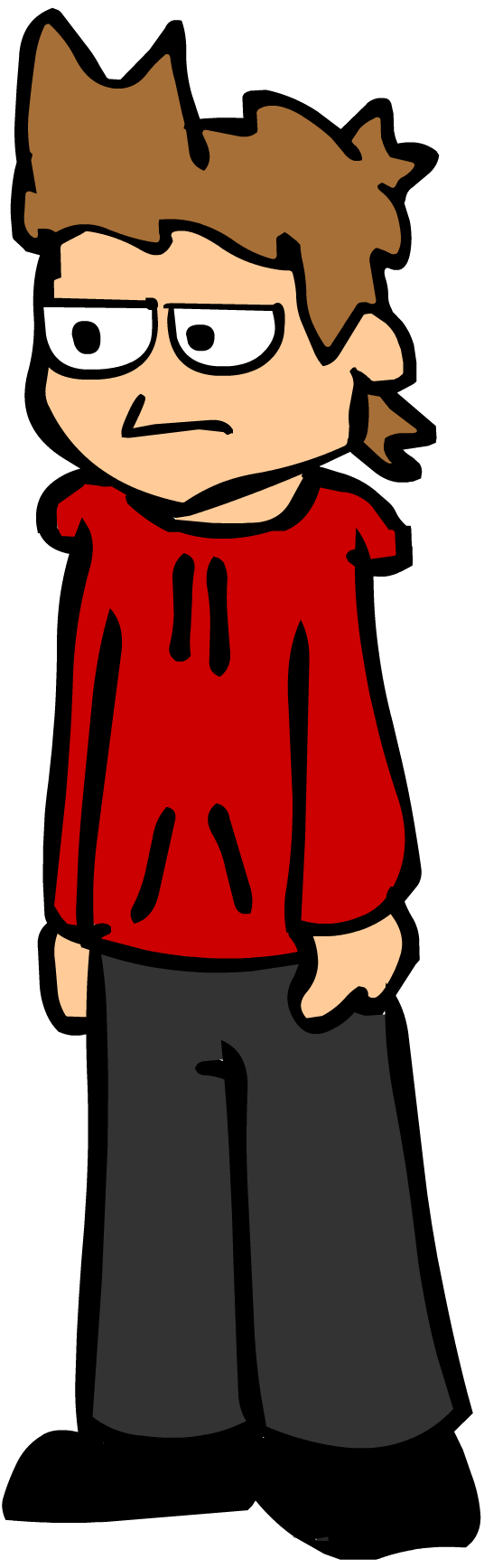 Download Tord From Eddsworld Wearing Red Hoody Wallpaper