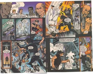 1642119 370.jpg (37 KB) There is the image played of Raymond Cocteau on hologram that John Spartan shoots before up against the killer of Raymond Cocteau and first batch of 80 cryocons defrosted by Simon Phoenix. John Spartan fighting new recruits to Simon Phoenix's criminal gang in the comics and the same CryoCon who did the work for Simon Phoenix in killing Raymond Cocteau. That is in the comics the cut out scene when Sylvester Stallone in Demolition Man fights Jesse Ventura.