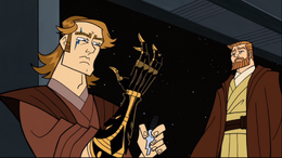 Anakin, however, was well at ease with his mechno-arm, and tinkered with it adding strengthened alloy ligaments and armored shielding to bulk up his spindly robotic arm, giving the appearance of a well-muscled arm to match the rest of his toned body.