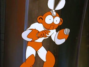 Cut Man as he appears in the Mega Man animated series.