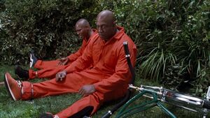 Deebo and Tyrone after escaping prison.