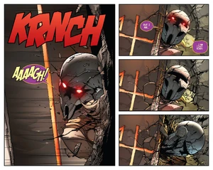 Momin is crushed to death by a large stone.
