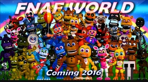 Springtrap in the FNAF World teaser image.