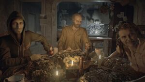 Lucas with Jack and Marguerite in the infamous dinner scene.