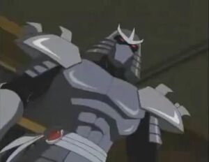 The Utrom Shredder in his armor.