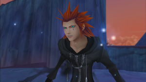 Axel forced to flee when Saïx appears