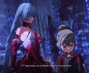 The Grand Architect manipulating Phrolova as "Triss."