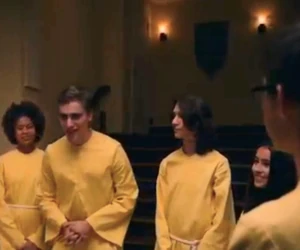 The young cultist trainees devoted to Good Leader Tavis' warped religious beliefs.