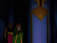 Ubu with his master, Ra's al Ghul in the Batcave