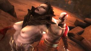 Kratos kills Erinys.