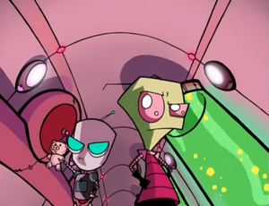 GIR and Zim go to the lab