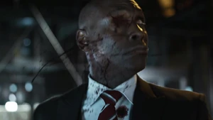 Hatch shot in the eye.