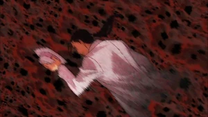Kimblee willingly vanishes.