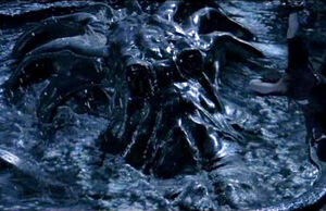 The Watcher's face, as seen in the film.