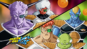 Recoome, Burter, Guldo, Captain Ginyu and Jeice in eyecatch from Dragon Ball Z Kai.