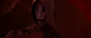 Ventress took a moment to mourn her fallen sister.