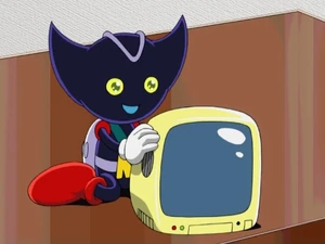 Bokkun with a TV bomb
