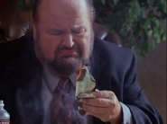 Lucre angry when one of his C-Notes accidentally burns
