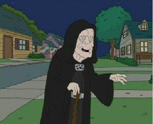 Emperor Palpatine in Family Guy.