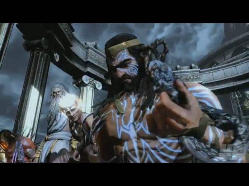 poseidon from god of war 3 fighting kratos