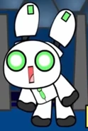 Rabbot being shocked.
