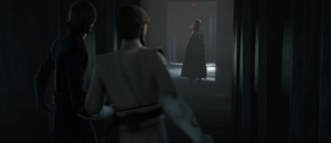 Despite his mental state, Silman managed to tell Kenobi and Skywalker that someone wanted to impersonate Master Sifo-Dyas and had ordered the Pykes to kill them and before he can reveal anymore, he is strangled to death by the dark side of the Force, Tyranus has tied up the loose end.