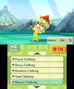 The Bowser costume in Miitopia